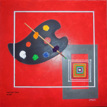Named contemporary work « Mimétisme3 », Made by STEVA