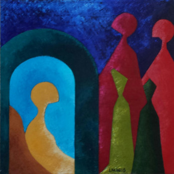 Named contemporary work « 5 figures 3 », Made by LALLO