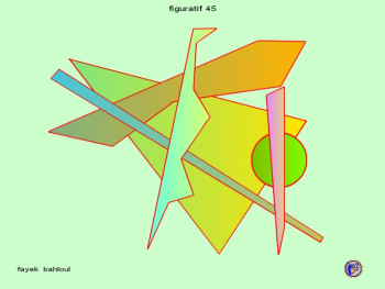 Named contemporary work « figuratif 45 », Made by EAGLES100