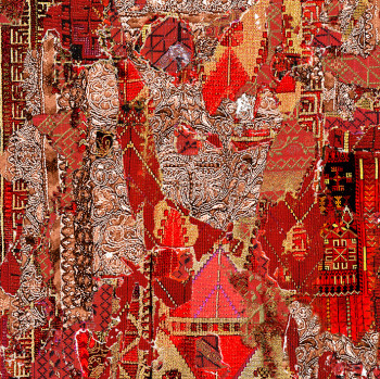 Named contemporary work « Kilim 1 », Made by SHAY