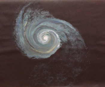 Named contemporary work « la voie spiral /intenses vibrations », Made by   MARIA  COUTINHO   /  MARIA  C.