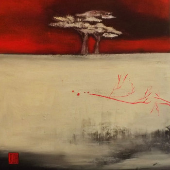 Named contemporary work « L'Arbre blanc », Made by LY-ROSE