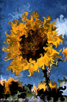 Named contemporary work « Sunflower », Made by FRINOLLI PUZZILLI SANDRO