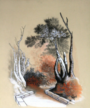 Named contemporary work « LE SENTIER », Made by SANDOR SHOMI
