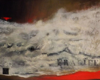 Named contemporary work « Fragile », Made by LY-ROSE