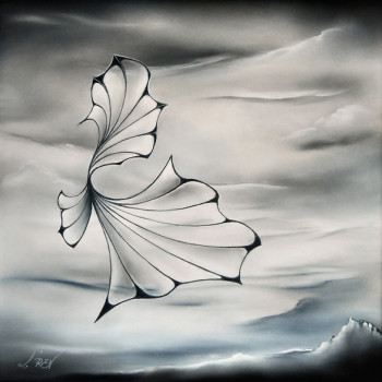 Contemporary work named « Valse avec le Vent », Created by L'REV