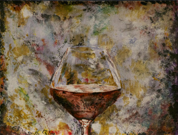 Named contemporary work « In vino veritas 2 », Made by STELLAPOLARE