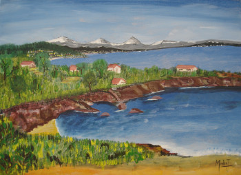 Named contemporary work « Les calanques », Made by JACKY MONKA