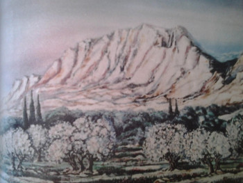 Named contemporary work « la Ste Victoire », Made by FARRUGIA