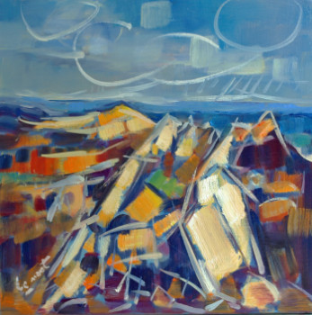 Named contemporary work « Les monts d'Arrée », Made by ALAIN LE NOST