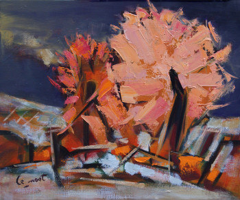 Contemporary work named « Arbre en automne », Created by ALAIN LE NOST