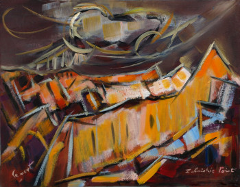 Named contemporary work « Zabriskie Point (Death Valley) », Made by ALAIN LE NOST