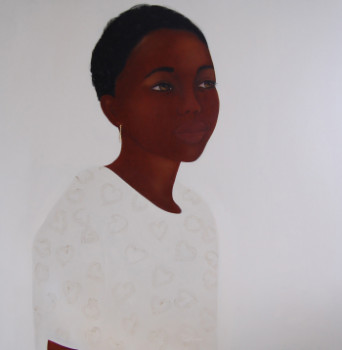 Named contemporary work « Black portrait (oeuvre vendue) », Made by ANNE ROUSSEAU