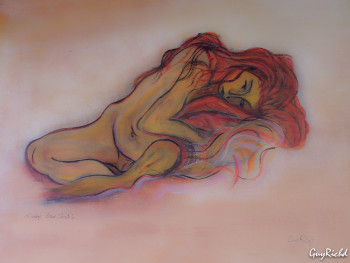 Named contemporary work « Fille aux cheveux rouges », Made by GUYRICHD