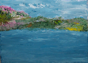 Named contemporary work « paysage de Bretagne », Made by MICHèLE PARFAIT