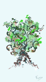 Named contemporary work « arbre 3 », Made by DAUTHEVILLE