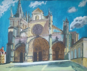 Named contemporary work « Cathedrale de Bazas », Made by LUIGINA