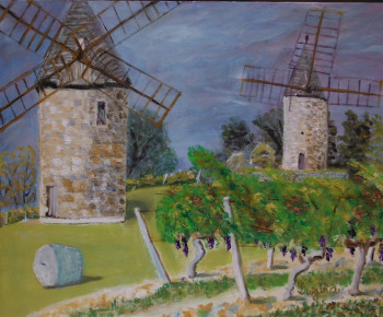 Named contemporary work « Moulins de Calon », Made by LUIGINA