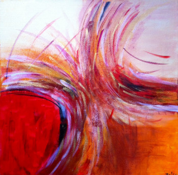 Named contemporary work « Abstraction - Explosion de couleurs », Made by PATRICIA DELEY
