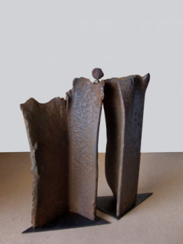 Contemporary work named « couple », Created by CATHERINE MAUCOURT