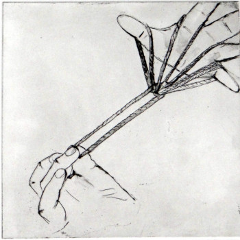 Named contemporary work « le parachute », Made by FRANçOISE WERNER