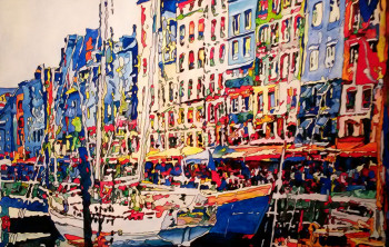 Named contemporary work « Honfleur », Made by JOëL