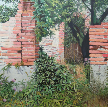Named contemporary work « ruine lauragaise », Made by PIERRE ROUANNE