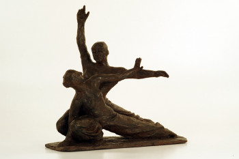 Named contemporary work « Couple de danseurs », Made by NADINE VIRARD