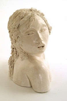 Named contemporary work « Tête de chinoise », Made by NADINE VIRARD