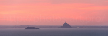 Named contemporary work « Sunrise on the Mont Saint-Michel », Made by NICOLAS PORTAIS