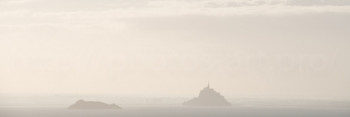 Named contemporary work « Mont Saint-Michel in the mist », Made by NICOLAS PORTAIS