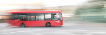 Named contemporary work « Blur of London's Buses (panoramic) », Made by NICOLAS PORTAIS