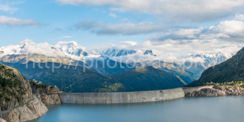 Named contemporary work « Weir of Emosson in Switzerland », Made by NICOLAS PORTAIS