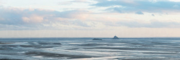 Named contemporary work « Low tide on the Mont Saint-Michel (panoramic) », Made by NICOLAS PORTAIS