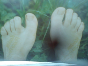 Named contemporary work « les pieds dans le pré », Made by LUISA NEIGE