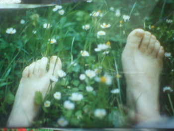 Named contemporary work « les pieds dans le près de fleurs », Made by LUISA NEIGE