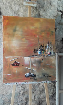 Named contemporary work « Bateaux », Made by LUIGINA