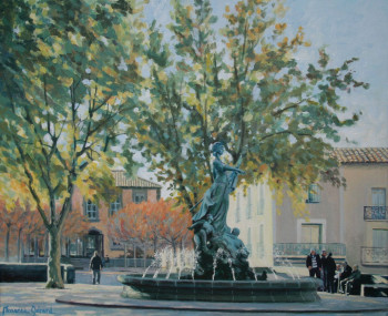 Contemporary work named « Agde, place de l'Appel du 18 juin », Created by MAXENCE GERARD