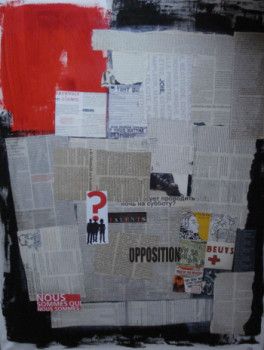 Named contemporary work « Opposition », Made by ODILE GASLONDE