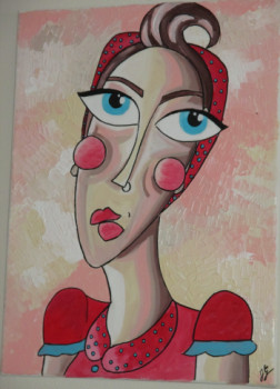 Named contemporary work « "Miss Tina médite" », Made by GARCIAJULIE30