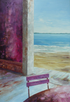 Named contemporary work « plage privée », Made by LAURELLE BESSE