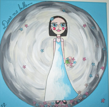 Named contemporary work « Dans ma bulle N°1 », Made by GARCIAJULIE30