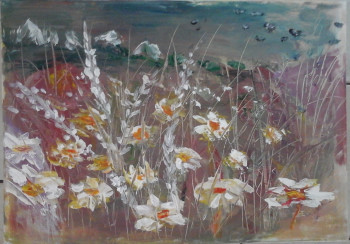 Named contemporary work « champ de marguerites », Made by VV