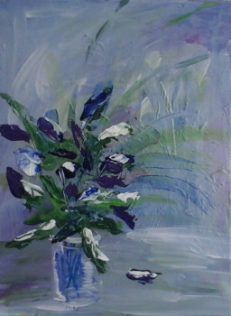 Named contemporary work « bouquet de mai 2 », Made by VV