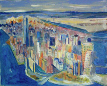 Named contemporary work « new york4 », Made by MIREILLE BREGOU