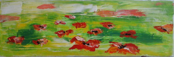 Named contemporary work « coquelicots », Made by VV