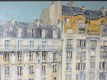 Contemporary work named « Immeuble de Paris », Created by HUGHES DE LA TAILLE