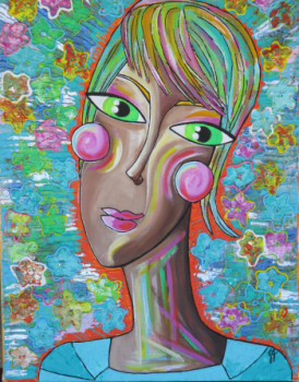 Named contemporary work « "Miss Isabelle la pétillante bretonne" », Made by GARCIAJULIE30