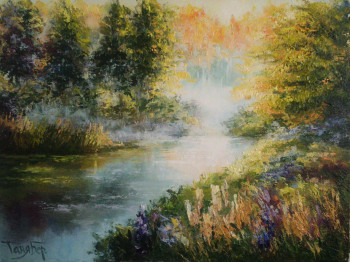 Named contemporary work « Morning fog », Made by MOLBERT