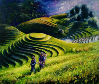 Named contemporary work « Vietnam », Made by MOLBERT